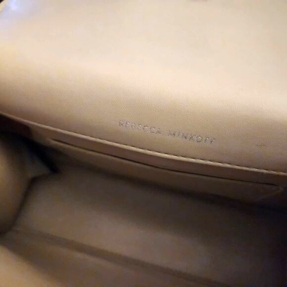 NWOT Rebecca Minkoff Lou Top Handle Tan Leather Handbag - Picture 15 of 16